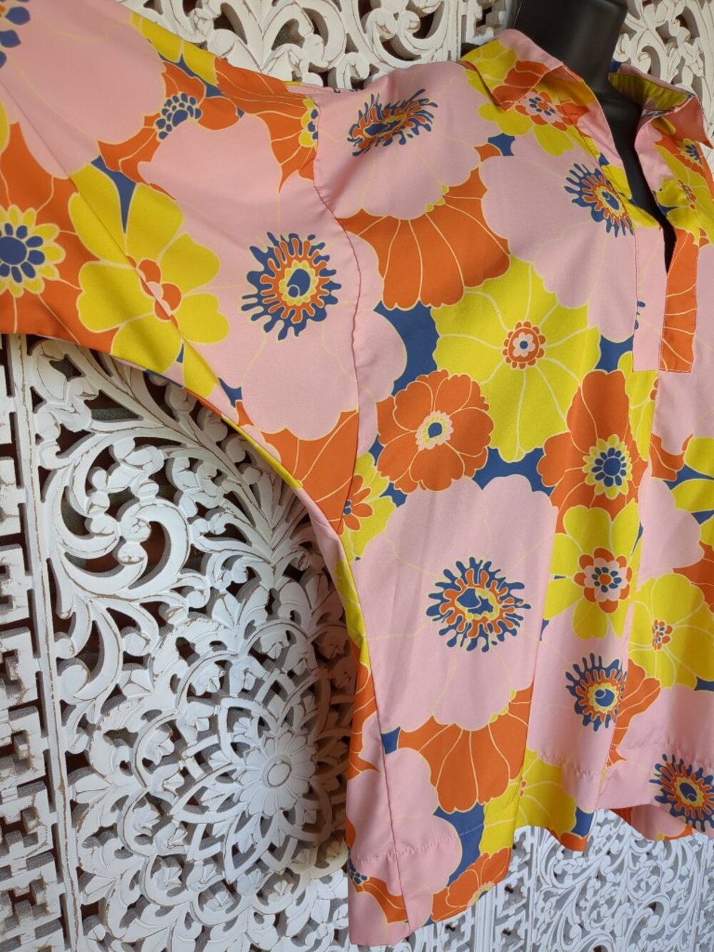 Vintage Oversized Pullover Tunic Dress Cover Up - Picture 3 of 16